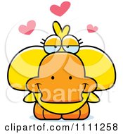 Poster, Art Print Of Cute Amorous Duck