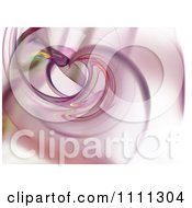 Clipart Pink Swirl Fractal With A Heart Royalty Free Illustration