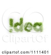 Poster, Art Print Of 3d Grass Forming Idea And An Exclamation Point