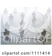 Poster, Art Print Of 3d People On Network Pods