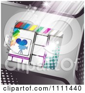 Clipart Movie Film Strip Cinema Background 6 Royalty Free Vector Illustration