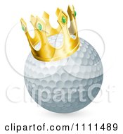 Poster, Art Print Of 3d Crowned Golf Ball