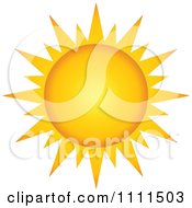 Clipart Sun With Sharp Rays Royalty Free Vector Illustration