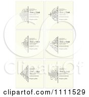 Poster, Art Print Of Ornate Swirl Borders And Sample Text On Beige