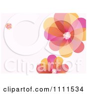 Poster, Art Print Of Colorful Flower Background With Copyspace 2