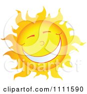 Poster, Art Print Of Cheerful Sun Mascot With A Big Smile
