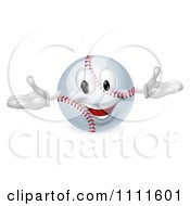 Poster, Art Print Of 3d Happy Baseball Mascot