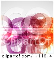 Poster, Art Print Of Background Of Gradient Rings With Flares On Gray