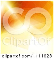 Poster, Art Print Of Abstract Orange Ray Background With Flares