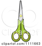 Clipart Green Handled Garden Shears Royalty Free Vector Illustration by Any Vector