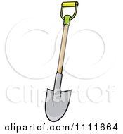 Clipart Green Handled Garden Shovel Royalty Free Vector Illustration by Any Vector #COLLC1111664-0165