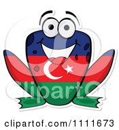 Azerbaijan Flag Frog