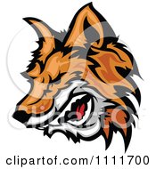 Poster, Art Print Of Profiled Aggressive Fox Head Mascot