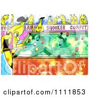 Clipart Snooker Banana Royalty Free Illustration