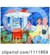 Poster, Art Print Of Passengers On A Polruan Ferry