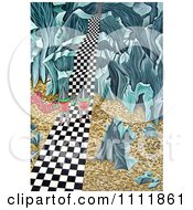Poster, Art Print Of Soldiers Approaching Steps On A Checkered Path