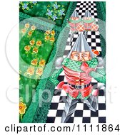 Poster, Art Print Of Soldiers Marching Down A Checkered Path