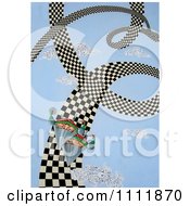 Poster, Art Print Of Soldiers On A Spiral Checkered Path
