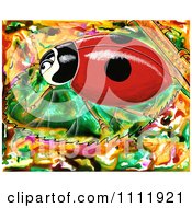 Clipart Ladybug On A Leaf Royalty Free Illustration