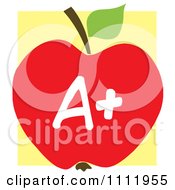 Poster, Art Print Of Red A Plus School Apple 2