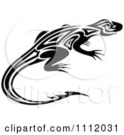 Black And White Tribal Lizard 6