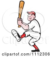 Clipart Baseball Player Athlete Swinging A Bat Royalty Free Vector Illustration