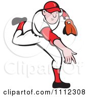 Poster, Art Print Of Baseball Player Pitcher Throwing