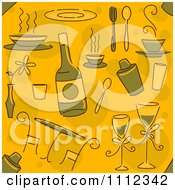 Poster, Art Print Of Seamless Fine Dining Background Pattern