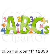 Poster, Art Print Of Abc Letters With Math Equations