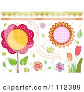 Poster, Art Print Of Floral Border And Design Elements