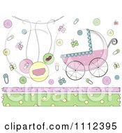 Poster, Art Print Of Baby Border And Design Elements