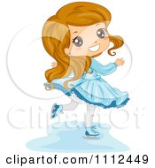 Poster, Art Print Of Cute Happy Girl Ice Skating