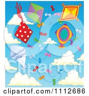 Poster, Art Print Of Kites Flying In A Cloudy Sky