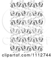 Clipart Seamless Floral Vine Pattern Over White 2 Royalty Free Vector Illustration