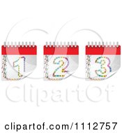 Poster, Art Print Of Colorful Peeling Calendar Pages