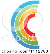 Clipart Rainbow Letter C Royalty Free Vector Illustration by Andrei Marincas