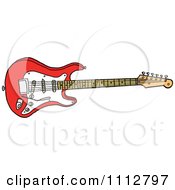 Poster, Art Print Of Fiesta Red Fender Stratocaster Electric Guitar