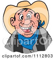 Poster, Art Print Of Happy Western Cowboy