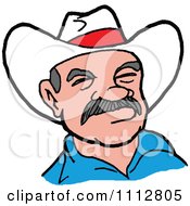Poster, Art Print Of Western Cowboy With An Intimidating Expression