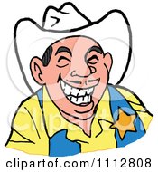 Poster, Art Print Of Western Sheriff Cowboy Laughing