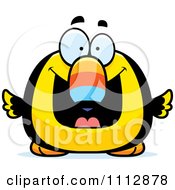 Clipart Excited Toucan Bird Royalty Free Vector Illustration