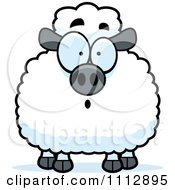 Clipart Surprised Sheep Royalty Free Vector Illustration