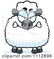Clipart Angry Sheep Royalty Free Vector Illustration