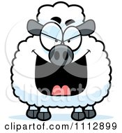 Clipart Sly Sheep Royalty Free Vector Illustration