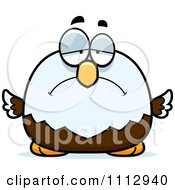 Clipart Depressed Bald Eagle Royalty Free Vector Illustration