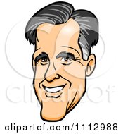 Clipart Mitt Romneys Smiling Face Royalty Free Vector Illustration by Cartoon Solutions #COLLC1112988-0176