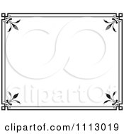 Poster, Art Print Of Black Ornate Frame With White Copyspace 2