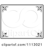 Poster, Art Print Of Black Ornate Frame With White Copyspace 4