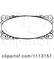 Black And White Ornate Vintage Frame With Swirls
