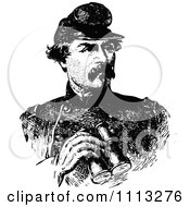 Vintage Black And White Portrait Of General George Mcclellan